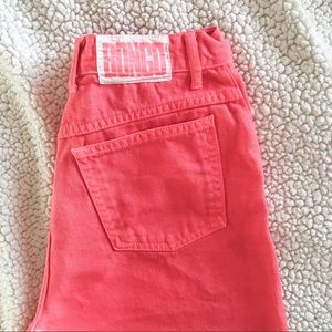[vintage] Bongo high waisted button up pink shorts